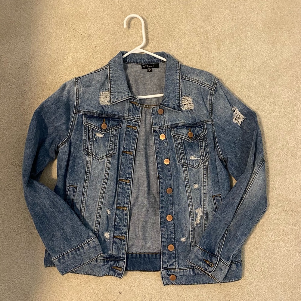 Ripped Jean jacket NWOT